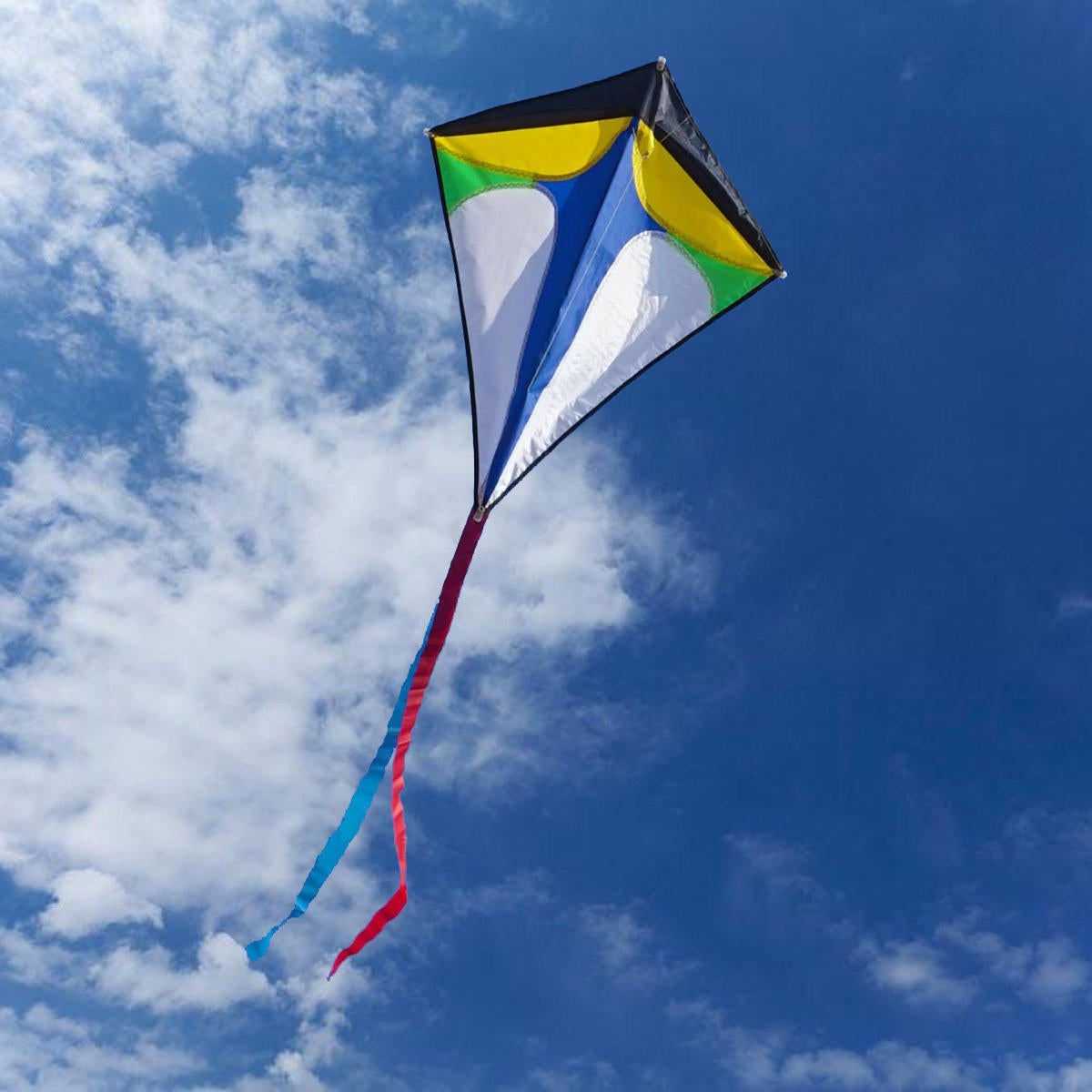 2630 Diamond Delta Kite Outdoor Sports Toys For Kids Single Line Blue Toys