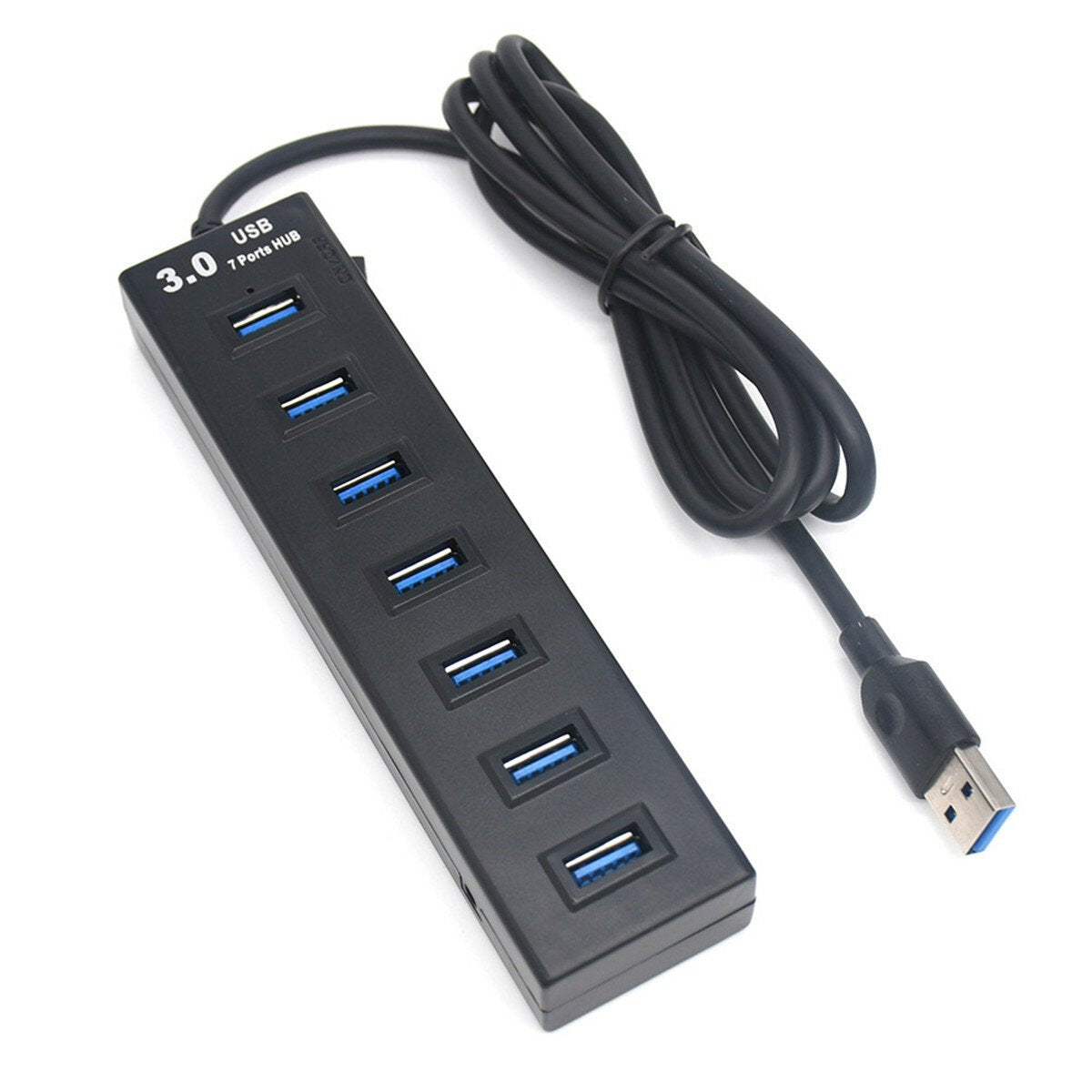 7-Port USB 3.0 Hub Adapter Docking Station 5Gbps Data Transfer For Laptop PC