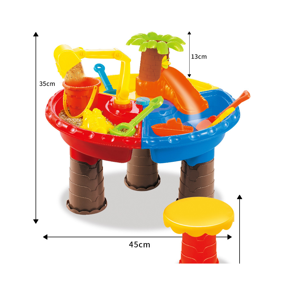 Sand And Water Table Sandpit Indoor Outdoor Beach Kids Children Play Toy Set