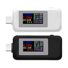 10 In 1 Color Display USB To Type-C Tester AC Current 4-30V Voltage Monitor Cut-off Power Indicator