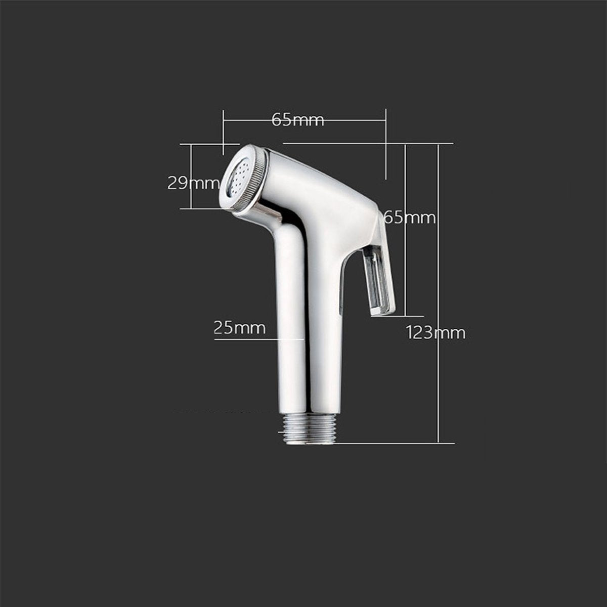 Handhold Toilet Bidet Shower Head Sprayer and 1.5m Stainless Steel Hose