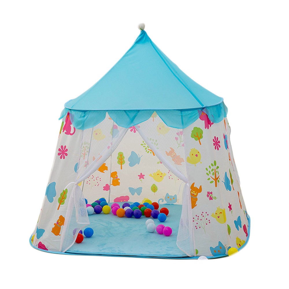 Kid Princess Castle Tent Portable Folding Children's Tents Baby Outdoors Play House for Infant Indoors Room Toddler Game Tent