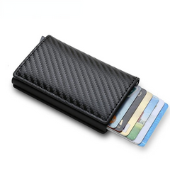 Rfid Card Holder Men Wallets Money Bag Male Vintage Black Short Purse Small Leather Slim Mini Thin