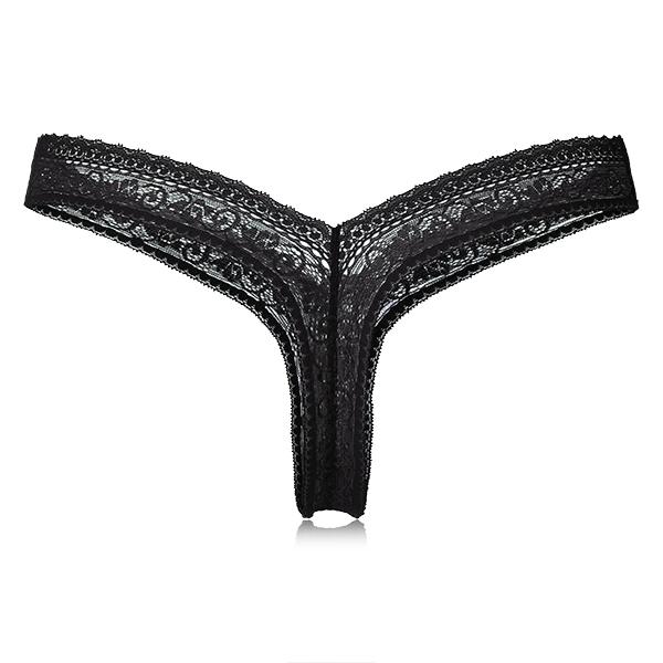 Elastic Lace Low Rise Woman Thongs