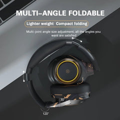 Bluetooth 5.0 Gaming Headphones HIFI 3D Stereo Bass Wireless RGB Light PC Headsets With Microphone for PS4 Laptop Tablet
