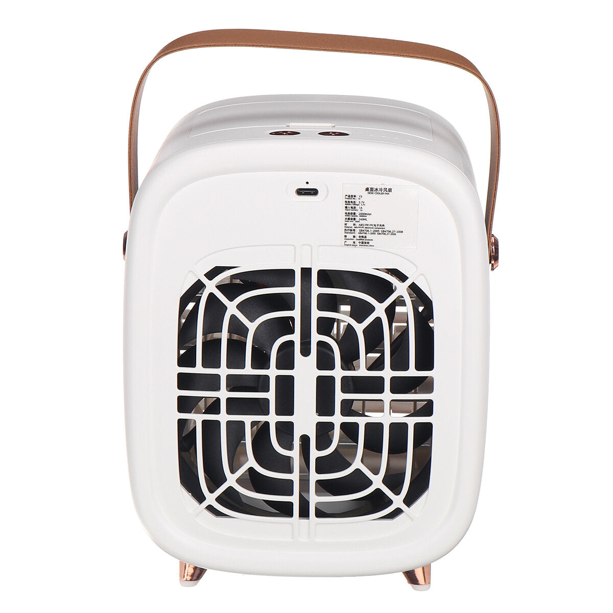 Portable Air Conditioner Cooler Fan Humidifier USB Desk Desktop Bedroom