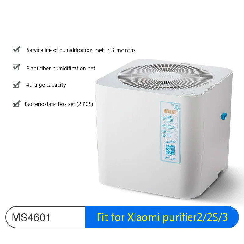 Evaporation Humidifier No Fog Low Noise 5L Capacity for Air Purifier 2/2S/3H/3C No White Mist Bacteriostatic Rate 0.999