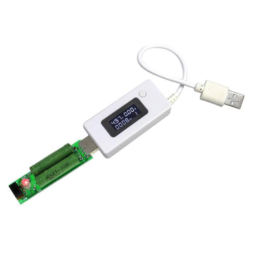 LCD Digital Display USB Charging Ammeter Voltmeter Capacity Tester Power Adapter