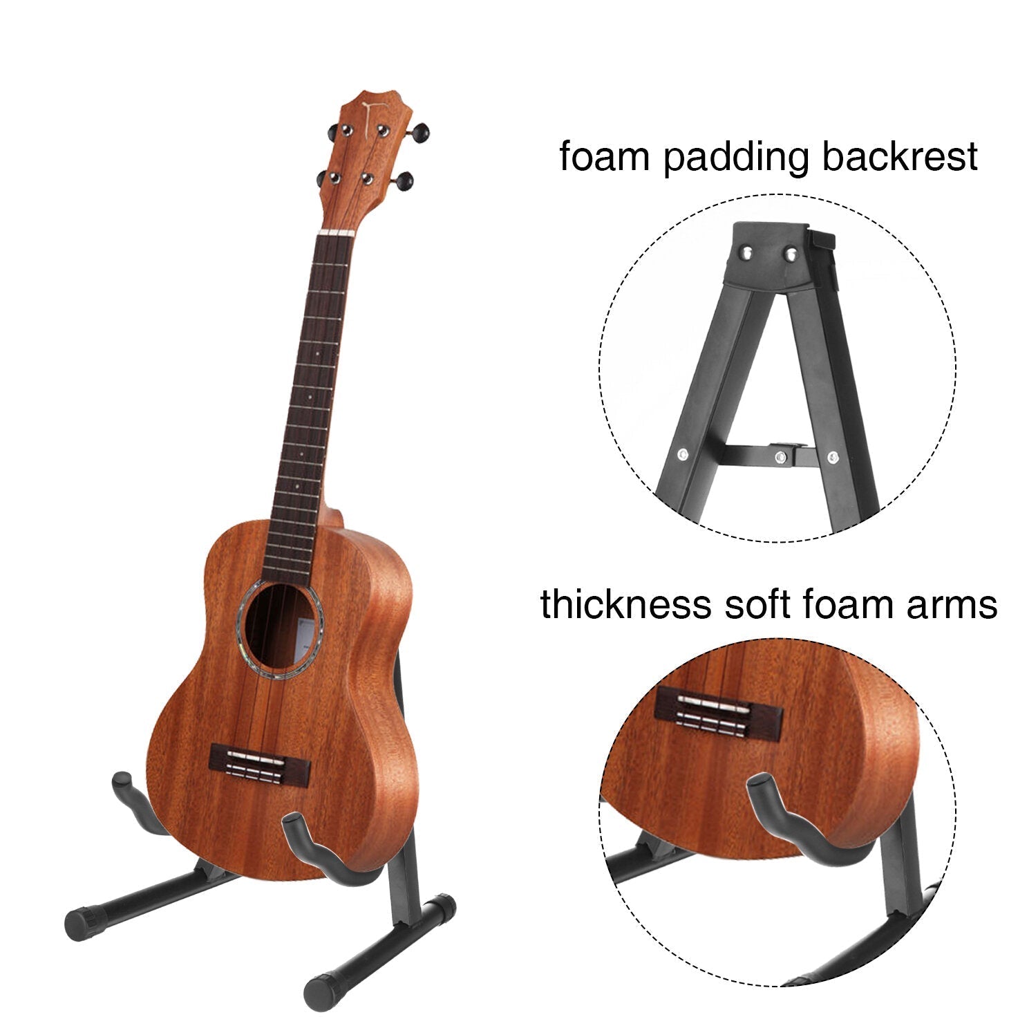 Guitar Floor Stand Holder Frame Universal Fits Acoustic Electric Bass