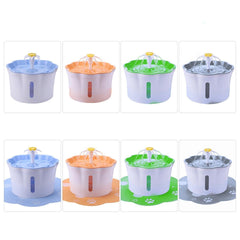 Automatic Electric Water Dispenser Feeder Bowl for Cats Dogs Multiple Pets 2.6L