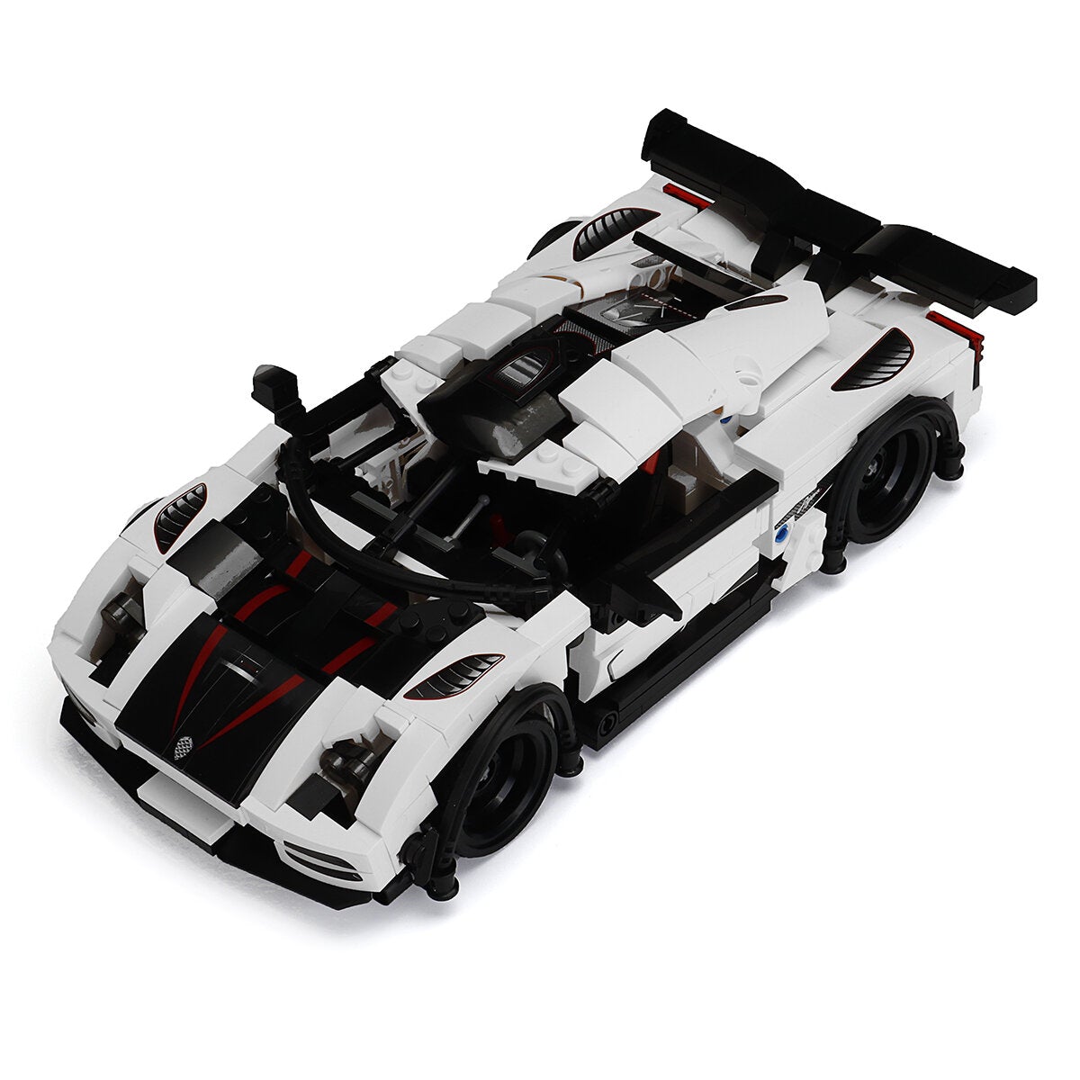 728PCS DIY Assembly Super Racing Car Building Blocks Sports Racer Pull Back Vehicle Supercar Children Speed Bricks Toy for Kids Gifts