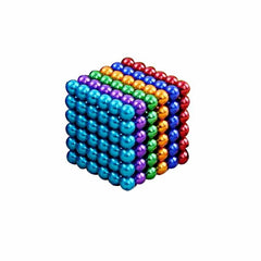 222Pcs Per Lot 6mm Multi-Colror Magnetic Buck Balls Intelligent Cube Magic Beads Puzzle Toys