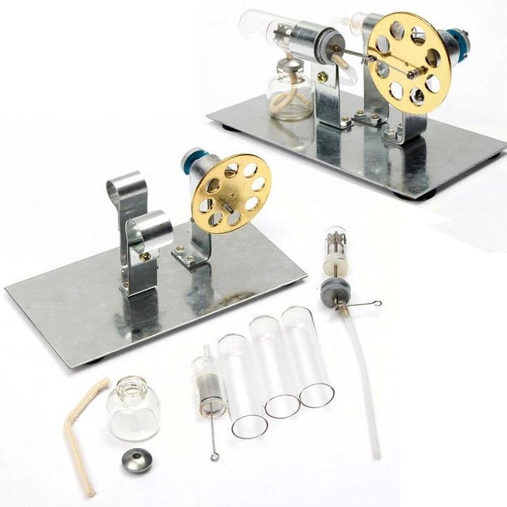 Stirling Engine Kit Motor Model DIY Educational Steam Power Toy Electricity Learning Model