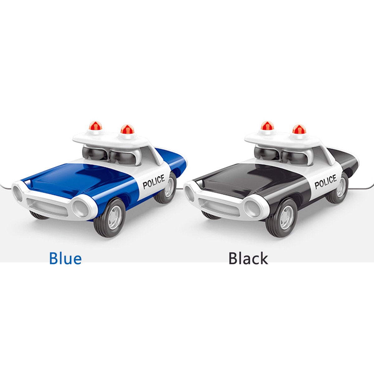 Alloy Police Pull Back Diecast Car Model Toy for Gift Collection Home Decoration