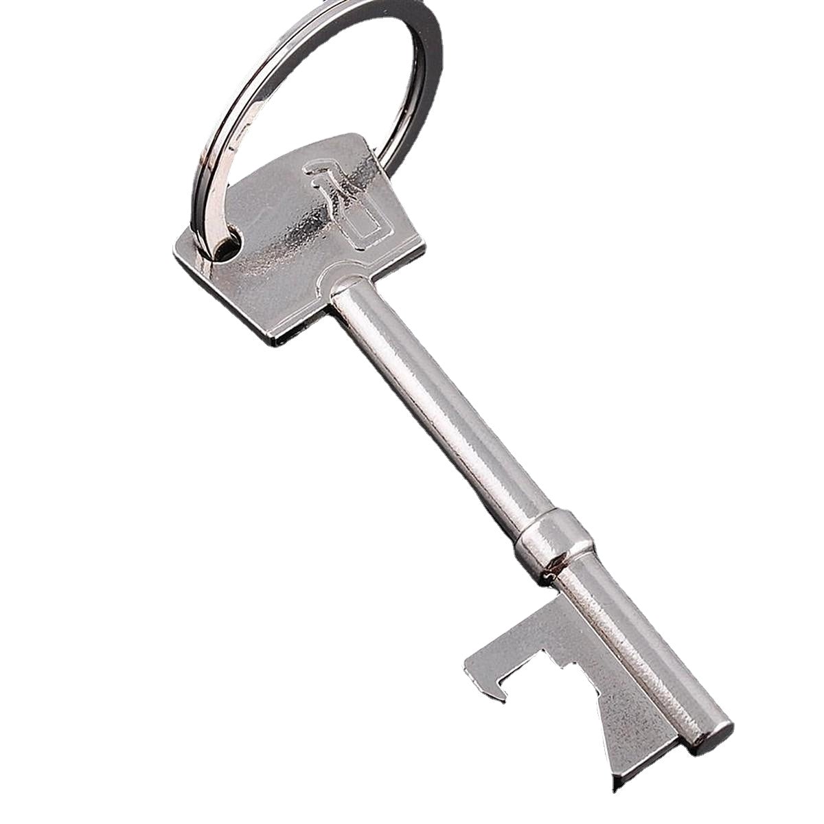Key Shaped Bottle Opener Ring Keyring Chain Keychain Metal Beer Bar Tool