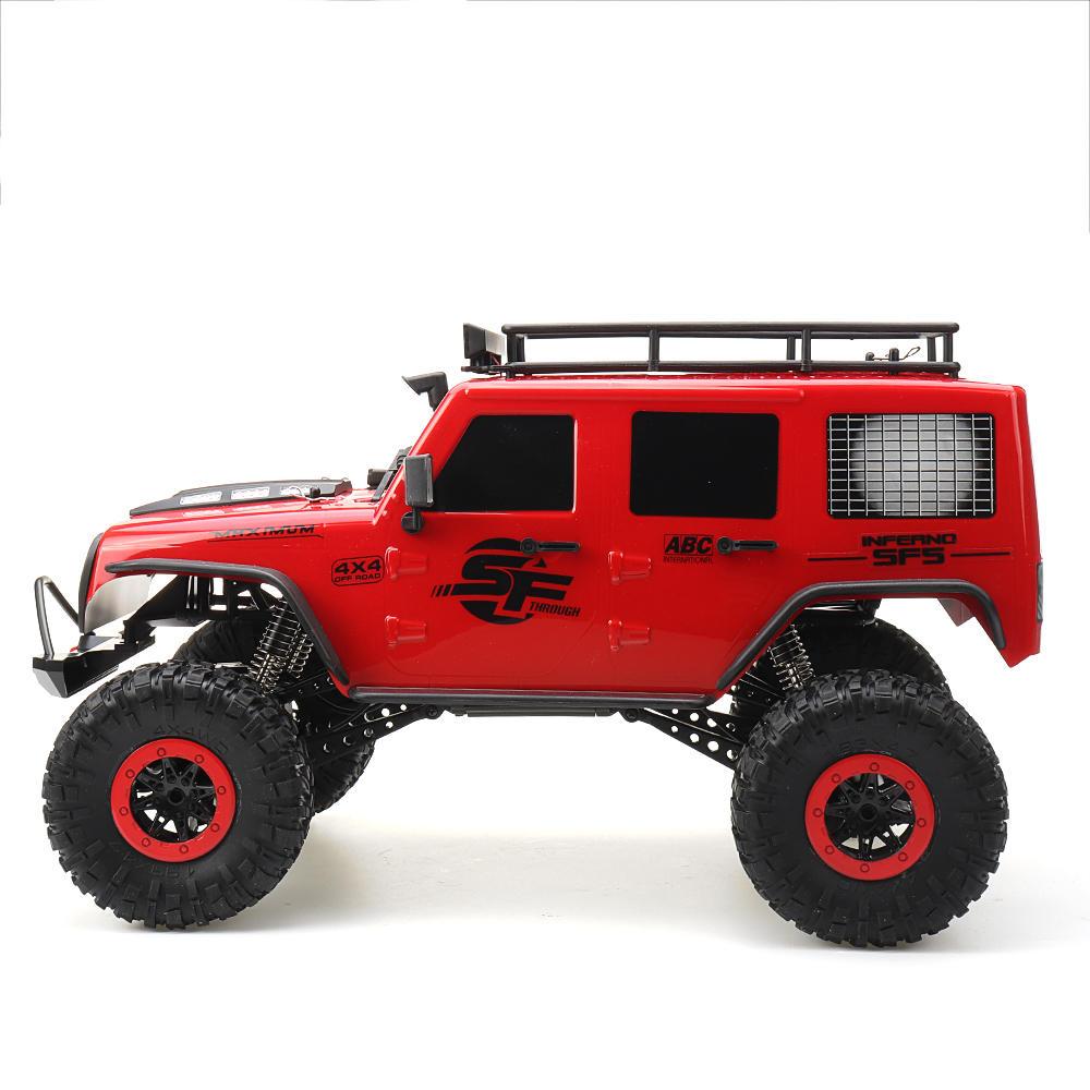 1/10 2.4G 4X4 Crawler RC Car Desert Mountain Rock Vehicle Models With Two Motors LED Head Light 7.4V 1200mAH