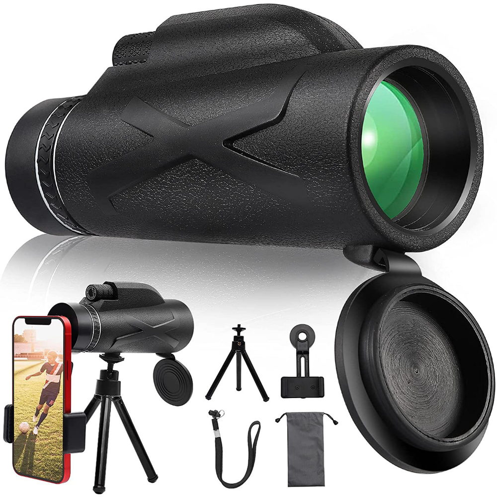 Outdoor Monocular HD80X100 Low-Light Night Vision All-Optical Imaging Telescope