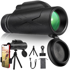 Outdoor Monocular HD80X100 Low-Light Night Vision All-Optical Imaging Telescope