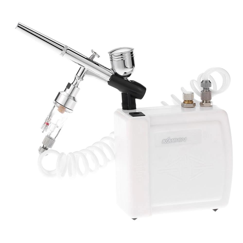 Professional Gravity Feed Dual Action Airbrush Air Compressor Kit for Art Painting Makeup Manicure