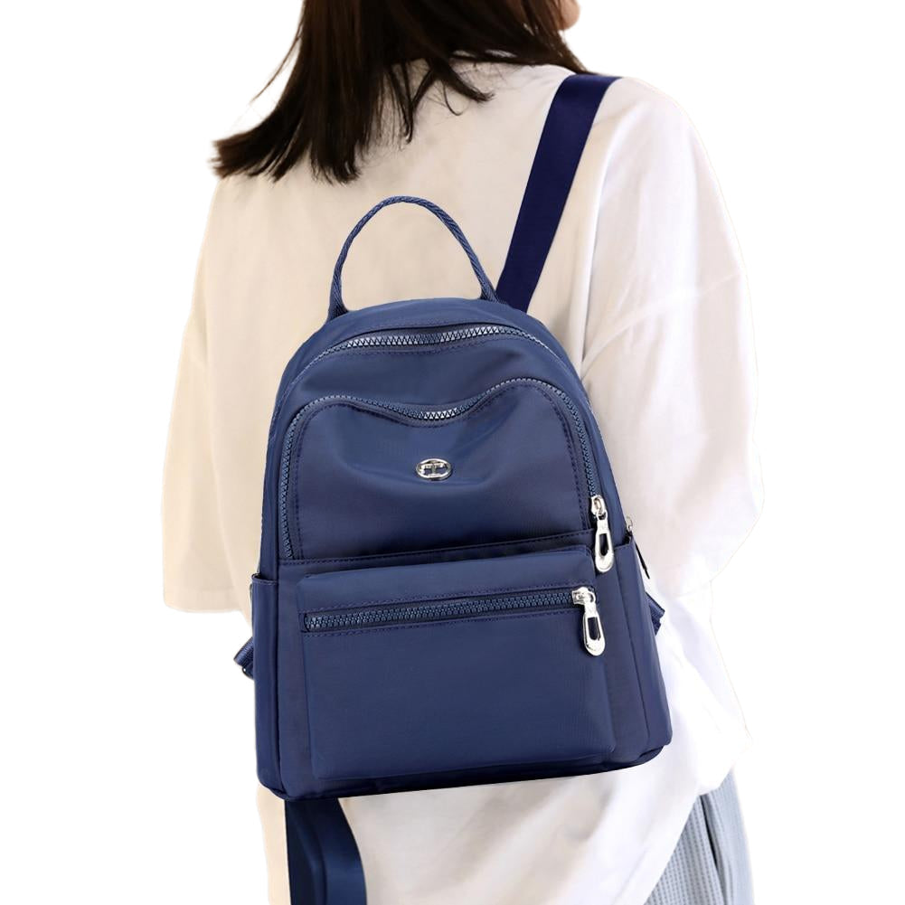 New Designer Nylon Backpack Teenager Students Solid Color Mochila High School Bag Women Travel Girls Shoulder