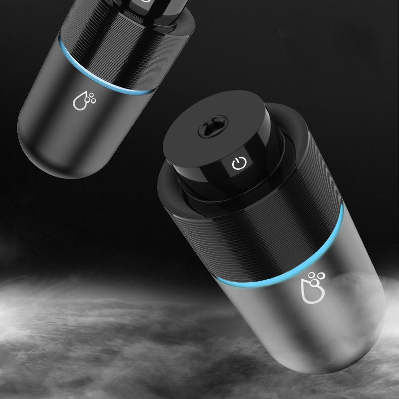 Mini Portable 200ml Car Air Purifier USB Charging Heavy Fog Humidifier Aroma Diffuser 7 Colors Night Light