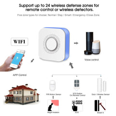 WiFi Wireless Smart Home Security Alarm System Home Remote Control Security Kit Works With Smart Life