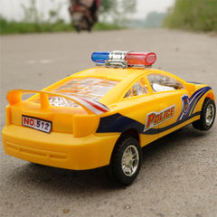 Childrens Electric Alloy Simulation Po lice Car Diecast Model Toy with LED Light and Music