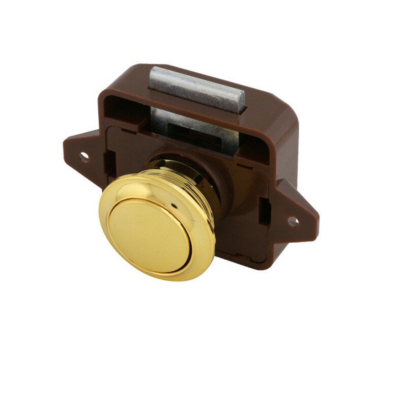 Push Button Latch Knob Lock for Drawer Cupboard Door Caravan Motor Home Cabinet