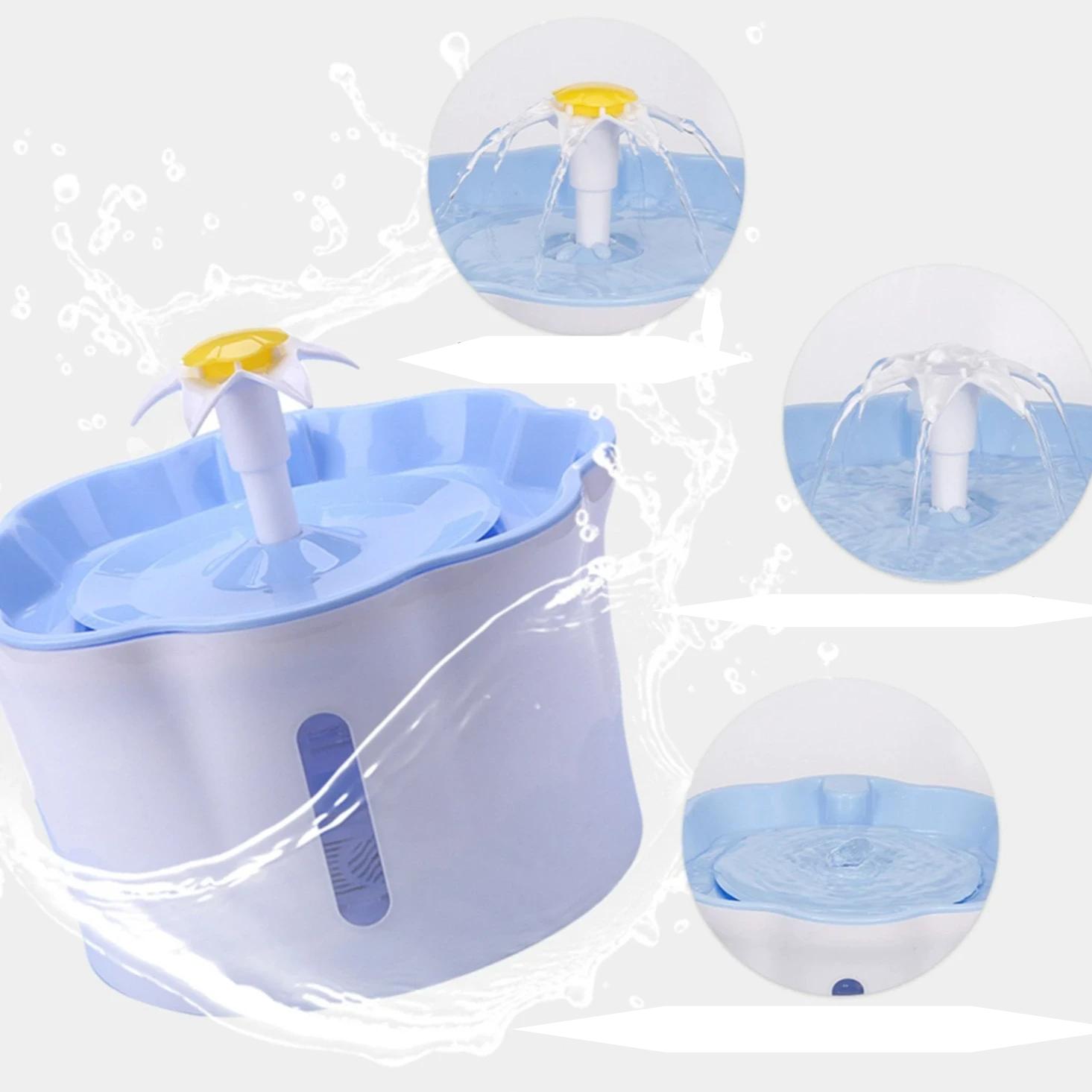 Automatic Electric Water Dispenser Feeder Bowl for Cats Dogs Multiple Pets 2.6L