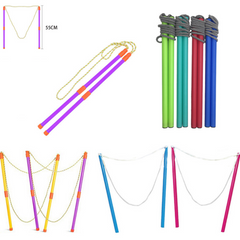 Big Bubble Making Props Double Pole Folding Rope Kids Toys