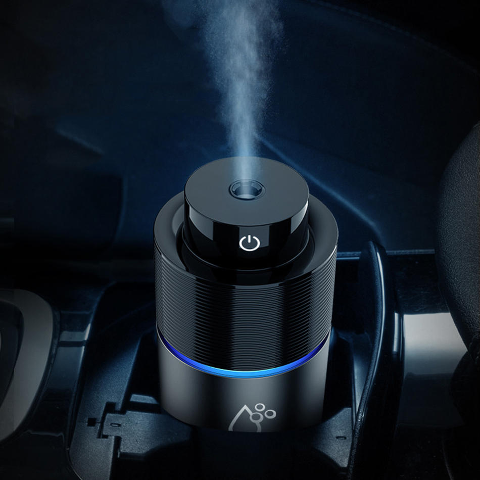 Mini Portable 200ml Car Air Purifier USB Charging Heavy Fog Humidifier Aroma Diffuser 7 Colors Night Light