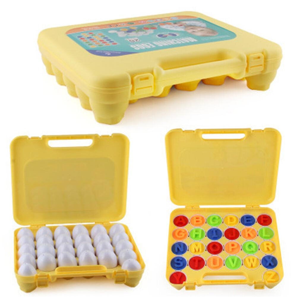 Children Simulation Eggs Toy English Letter Matching Egg Assembly Toy Graphics Cognitive Toy
