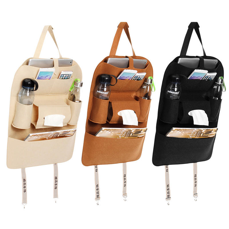 Style Auto Car Seat Back Multi Pocket Storage Bag Organizer Holder Accessory 56x40cm