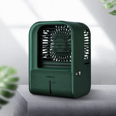 Desktop Humidification Fan 3 Gear Wind Speed Dual-mode Humidification Nano Ice Fog 3 Seconds to Cool Down for Home Office Bedroom