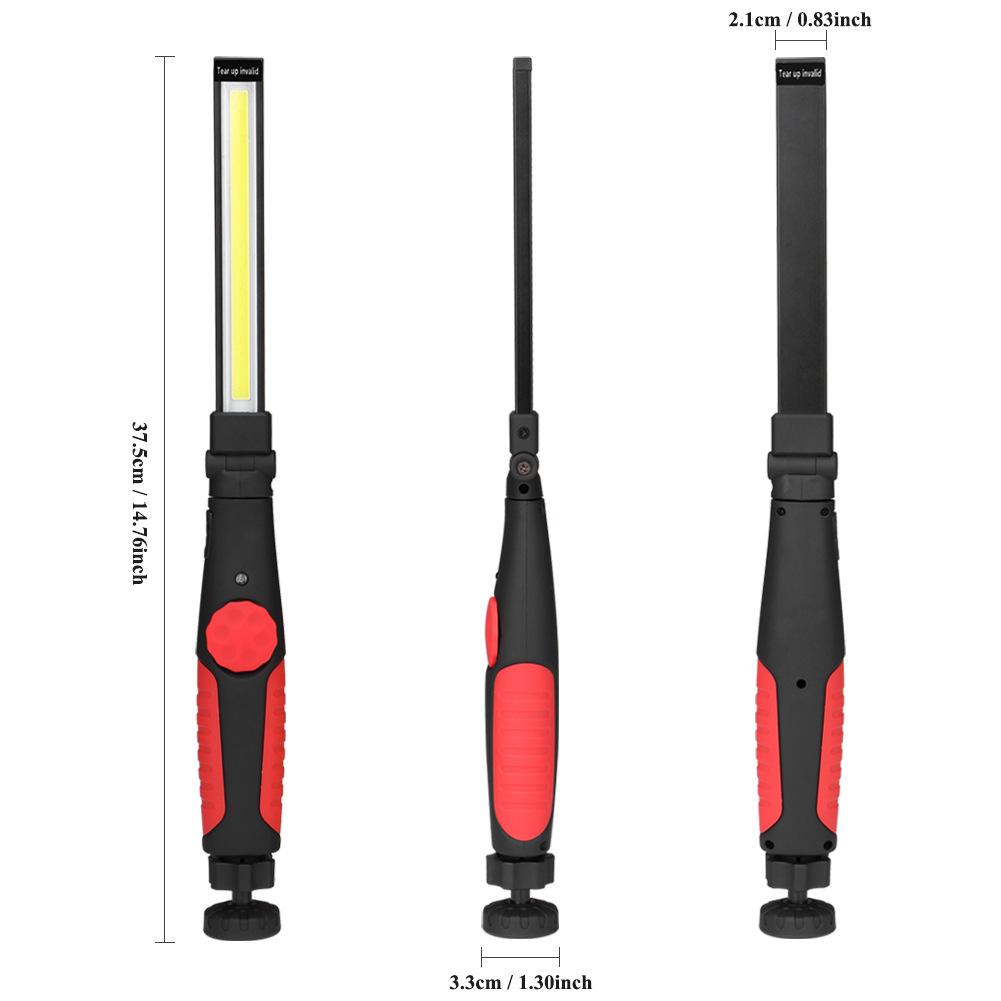 Rotated Foldable Magnetic USB Rechargeable COB LED Work Lights