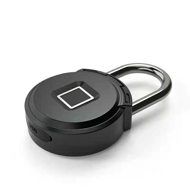 0.5 Seconds Unlock Smart Fingerprint Padlock Portable Lock Waterproof Anti-Theft Keyless APP Remote Control Door Cabinet Drawer Luggage Padlock USB Charging