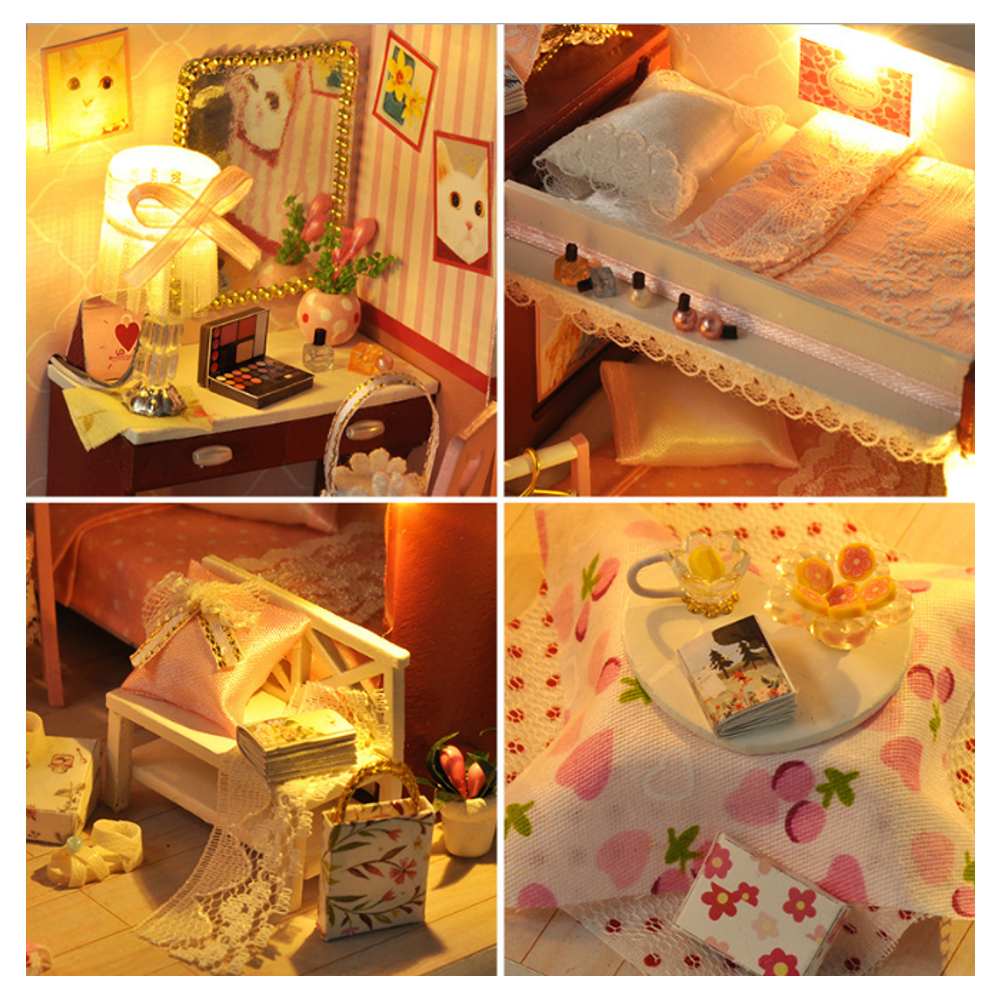 Doll House TW34 Reproduction Youth Series Handmade Model Wooden Creative Educational Toy Gift