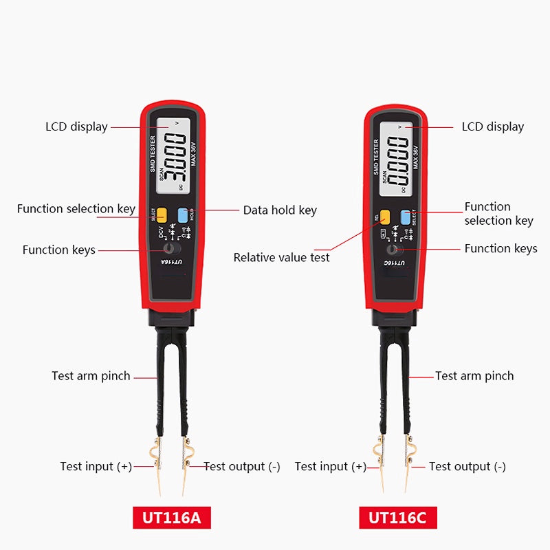 Multimeter 36V Voltage Resistance Zener Diode Continuity Battery Testing