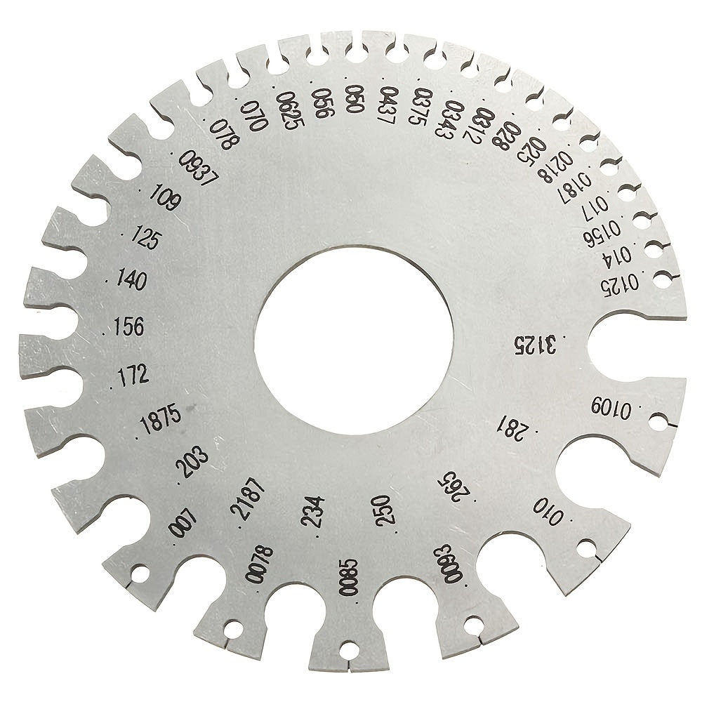 AWG And SAE Dual-Sided Metal Sheets Welding Thickness Ruler-Wire Gauge Measurement Tool