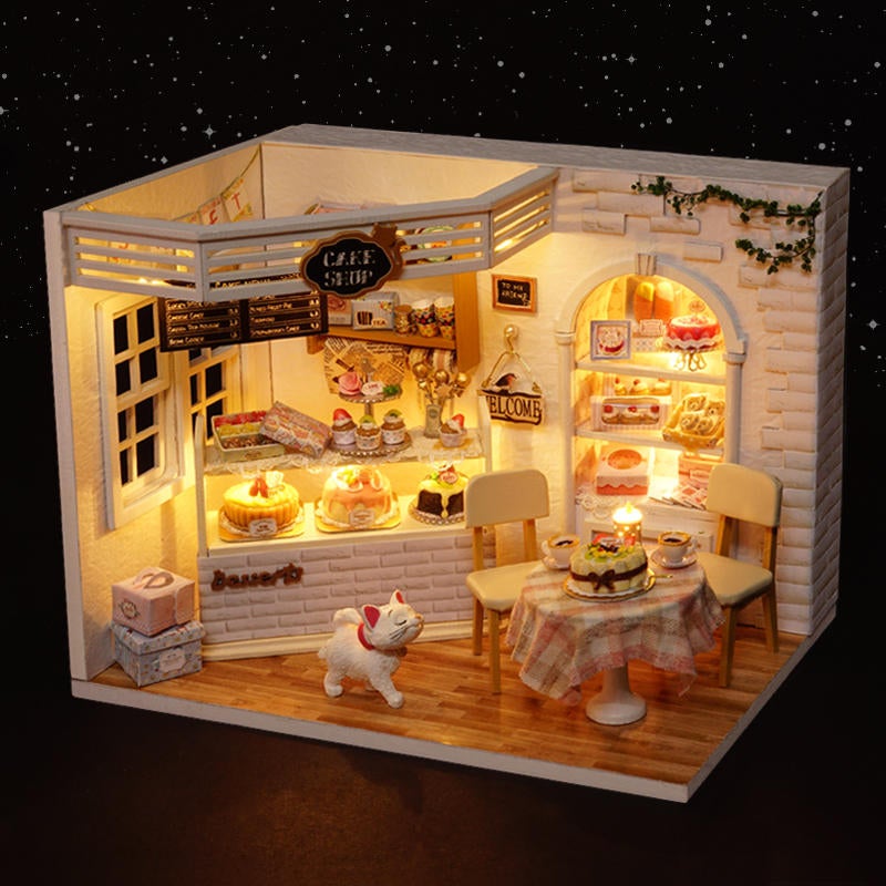 Cake Diary Shop DIY With Music Cover Light House Model