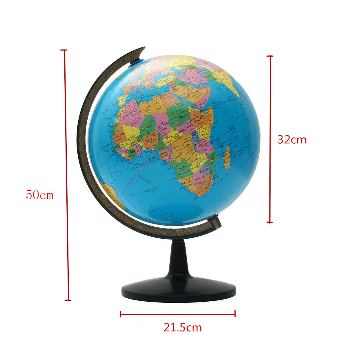 32cm Rotating World Earth Globe Atlas Map Geography Education Toy Desktop Decor