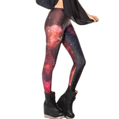 Women's Mid Waist Leggings Yoga Print Stretchy Ankle-Length Comfort Pants