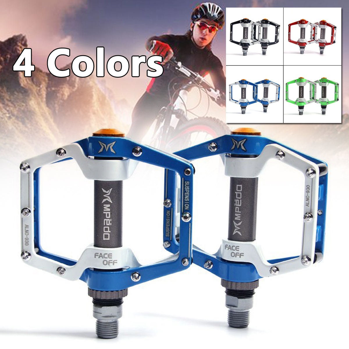 Flat Platform Aluminum Alloy Sealed Bearing 9/16" Bike Pedals For MTB Road Mountain Fixed Gear Bicycle