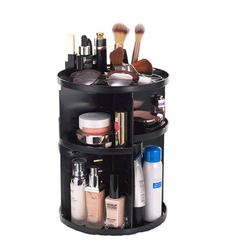 Plastic Cosmetic Storage Box, Rotating Organizer