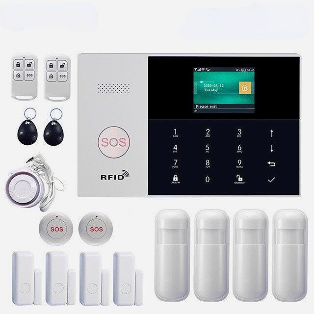 WIFI Alarm System Card APP Remote Control Wireless Home Security Smart Home Alarm Kits
