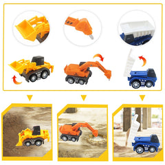 30PCS Colorful Alloy & Plastic Enginnering Vehicle Toys Set with Game Mat for Model Toys