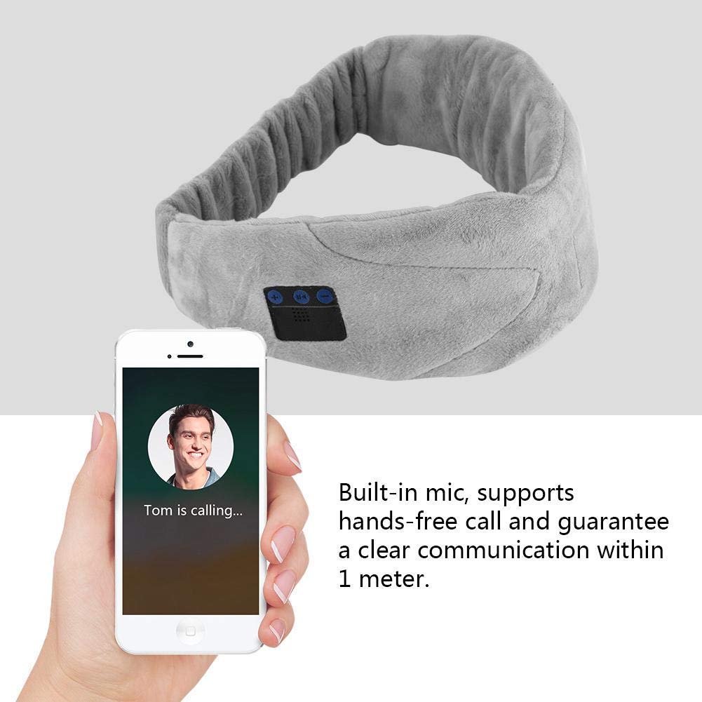Music Eye Patch, Sleep Headphone Washable Eye Patch Wireless Headset Built-in Earphone Music Eye Mask - JustgreenBox