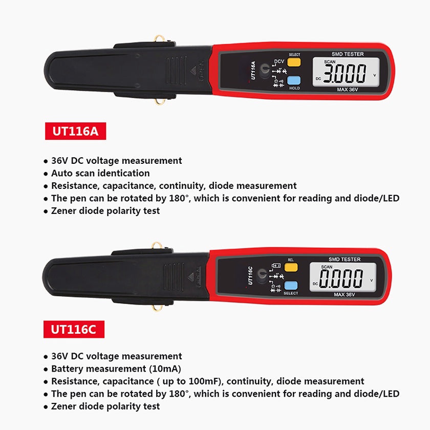 Multimeter 36V Voltage Resistance Zener Diode Continuity Battery Testing