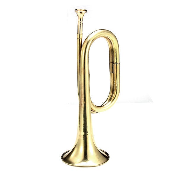 Retro Brass ArMilitary Cavalry Copper Trumpet Bugle