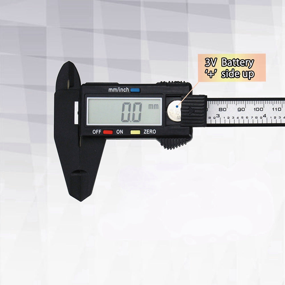 0-6" Digital Caliper Measuring Tool Electronic Micrometer With LED Screen